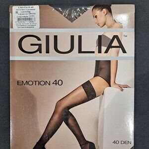 Guilia Emotion 40 Den Hold up stockings Cappuccino (brown)